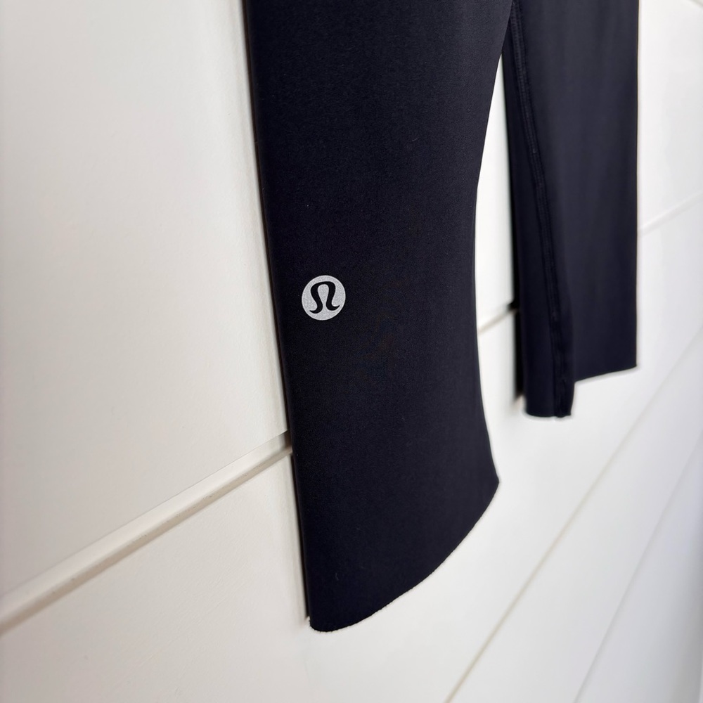 Lululemon Athletica Fast & Free Crop (19") Black Running Leggings Women's Size 6 - Picture 6 of 13